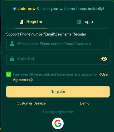 X03 BET register